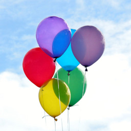 Coloured balloons