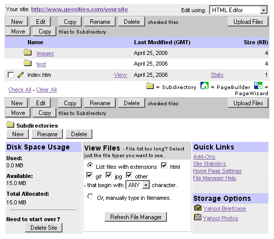 A control panel